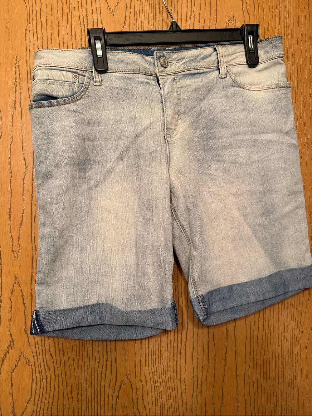 Size 12 Faded Glory Bermuda shorts light wash